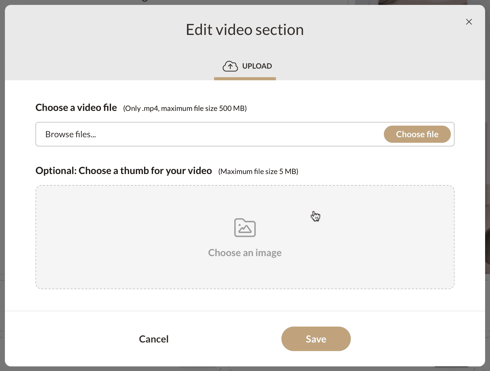 Adding Video in Design Mode in Kontainer