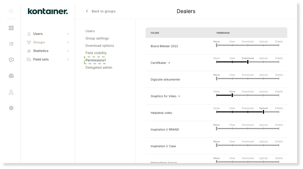 Kontainer Permissions 1