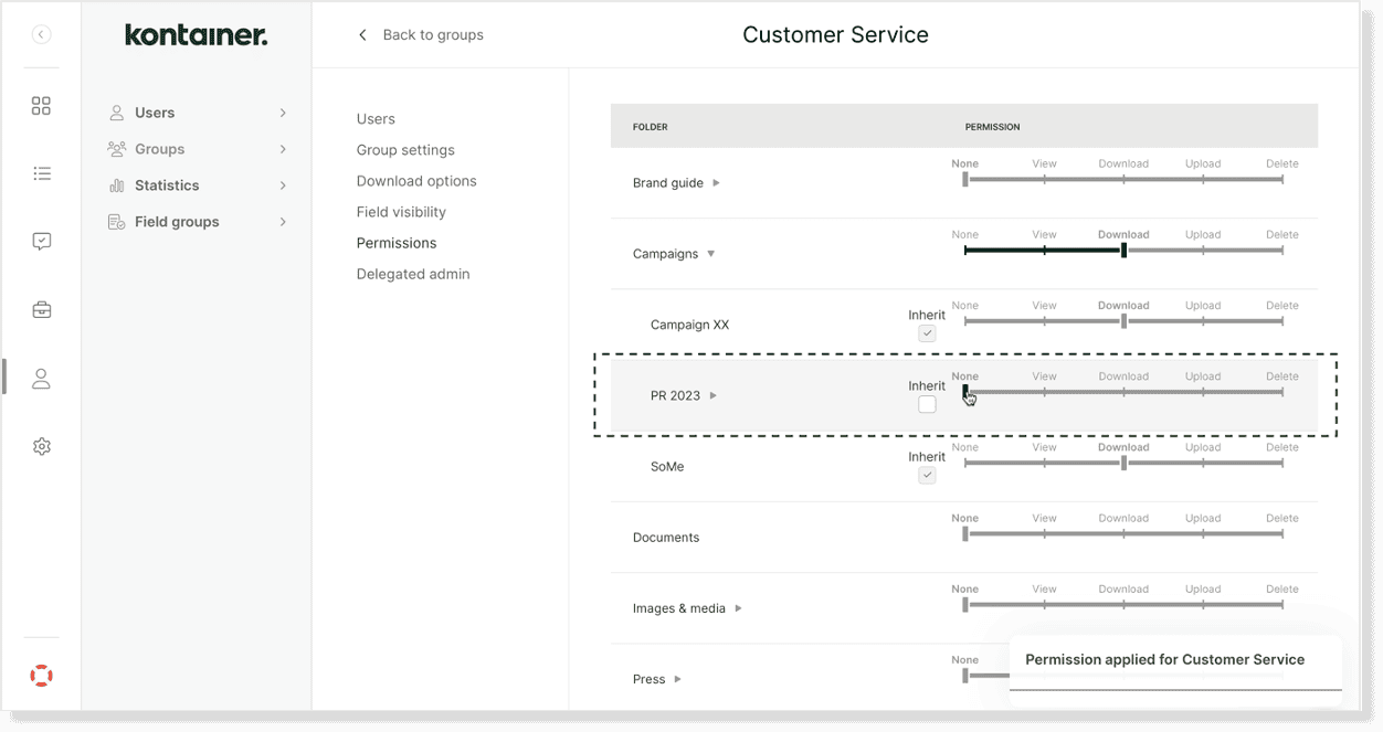 Kontainer Permissions 12