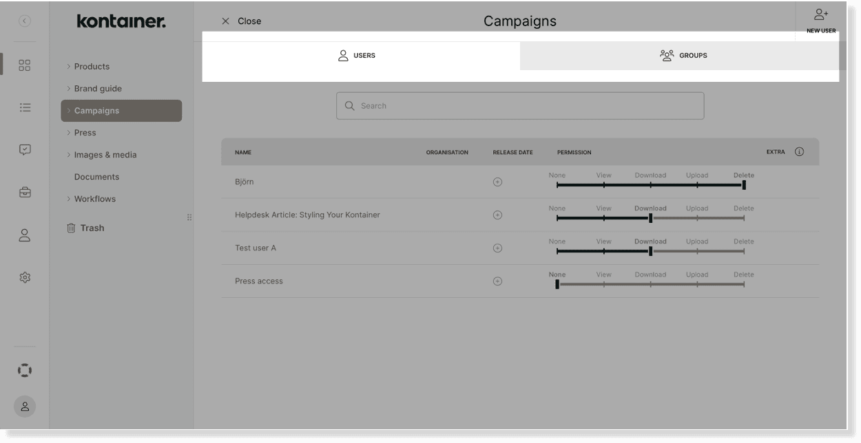 Kontainer Permissions 14